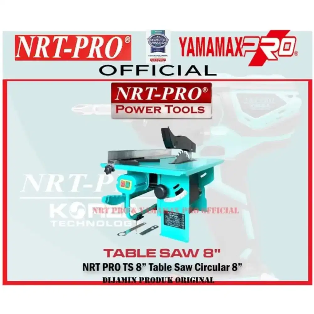 NRT-PRO TS 8 Table Saw Circular 8 Inch Meja Gergaji Potong Kayu