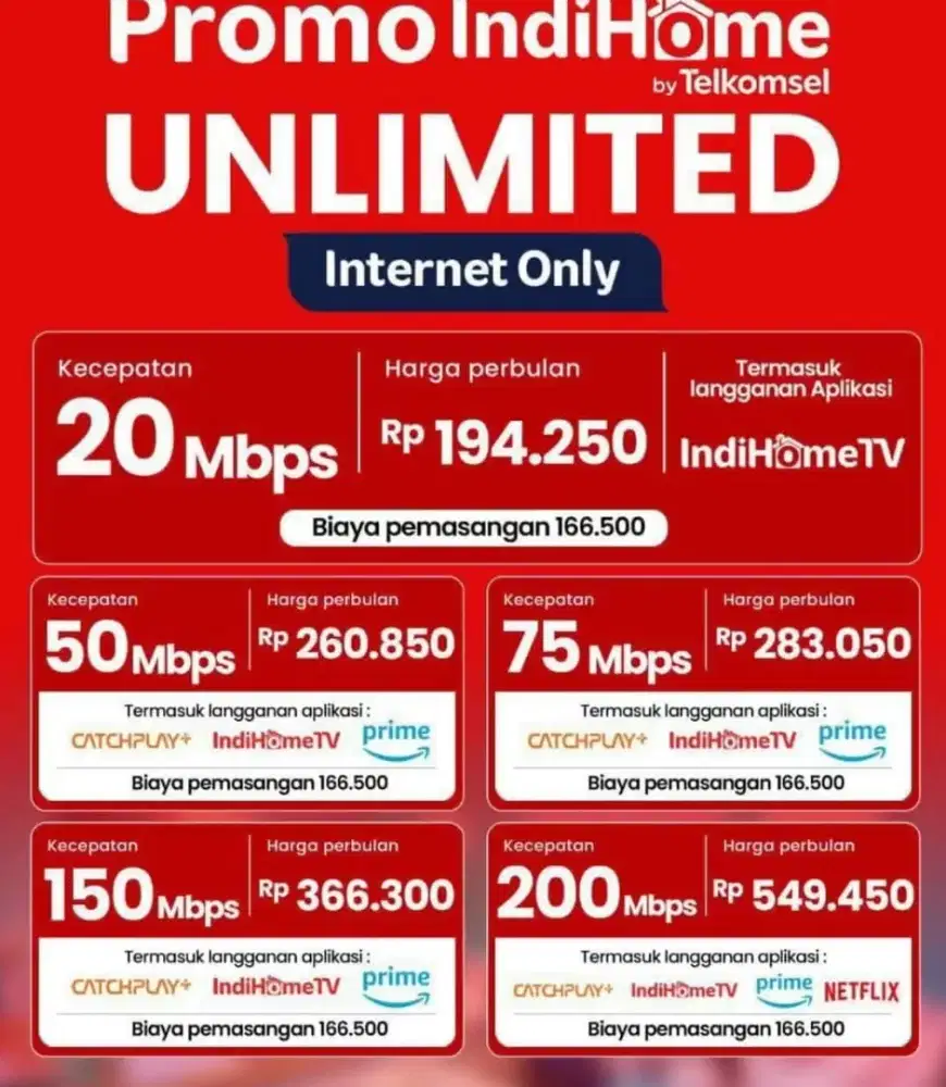 indihome/Indibiz/wifi id layanan khusus internet bulanan murah