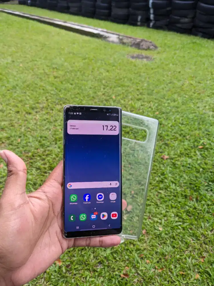 Samsung Note 8 Ram 6/256gb minus, normal