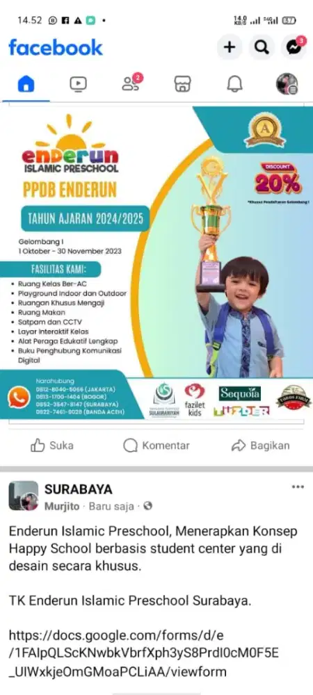 Terima posting sebar iklan ke Group WA dan FB
