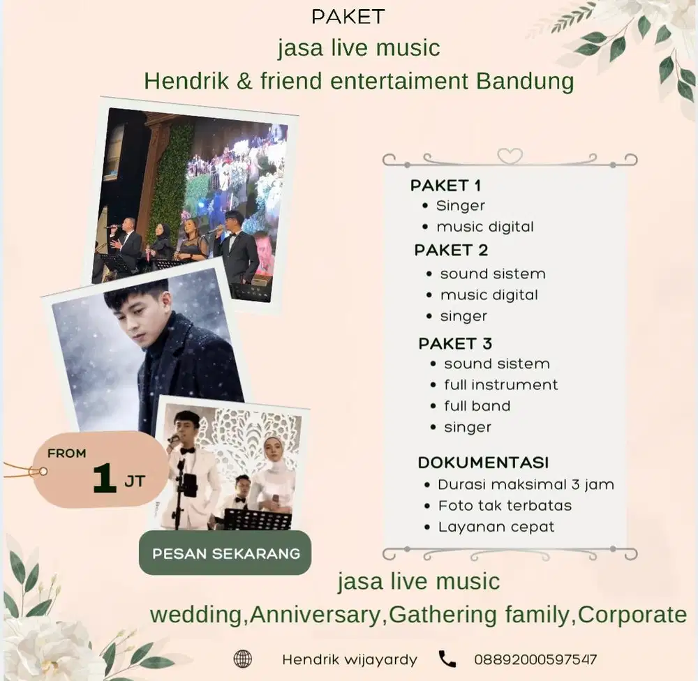 Jasa wedding music live