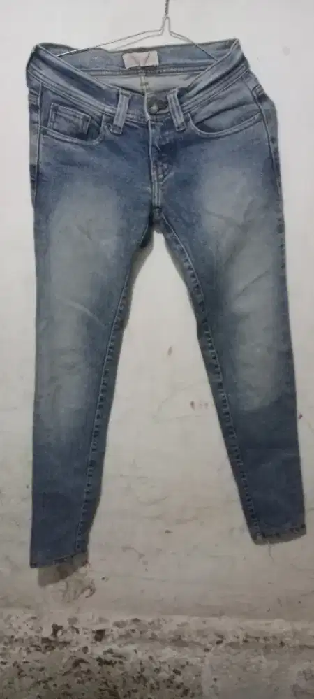 Celana denim slimpit logo ori no 29/28