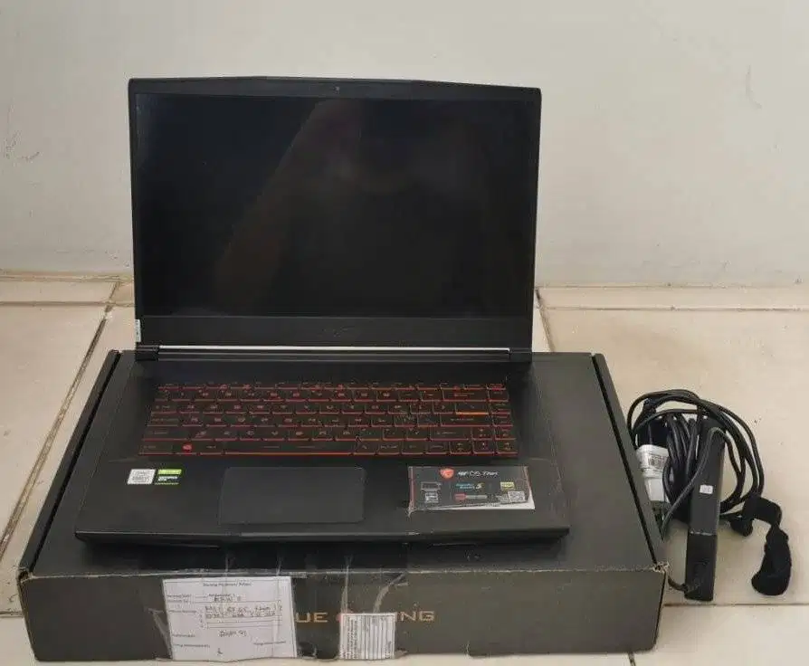 Laptop Gaming MSI GF65 Thin Core I7 Gen 10/RAM 32 GB/GTX 1660 TI 6GB
