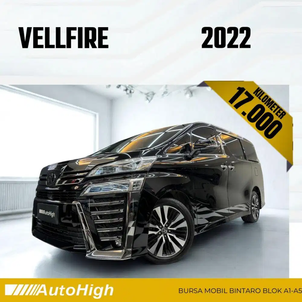 DP10% [Km17.000] Vellfire G 2022 Black Reg 2023 #AUTOHIGH