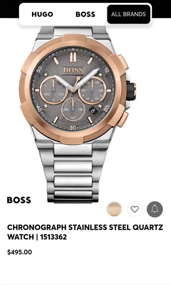 Hu*o Bos* HB 1513362 Chronograph stainless steel