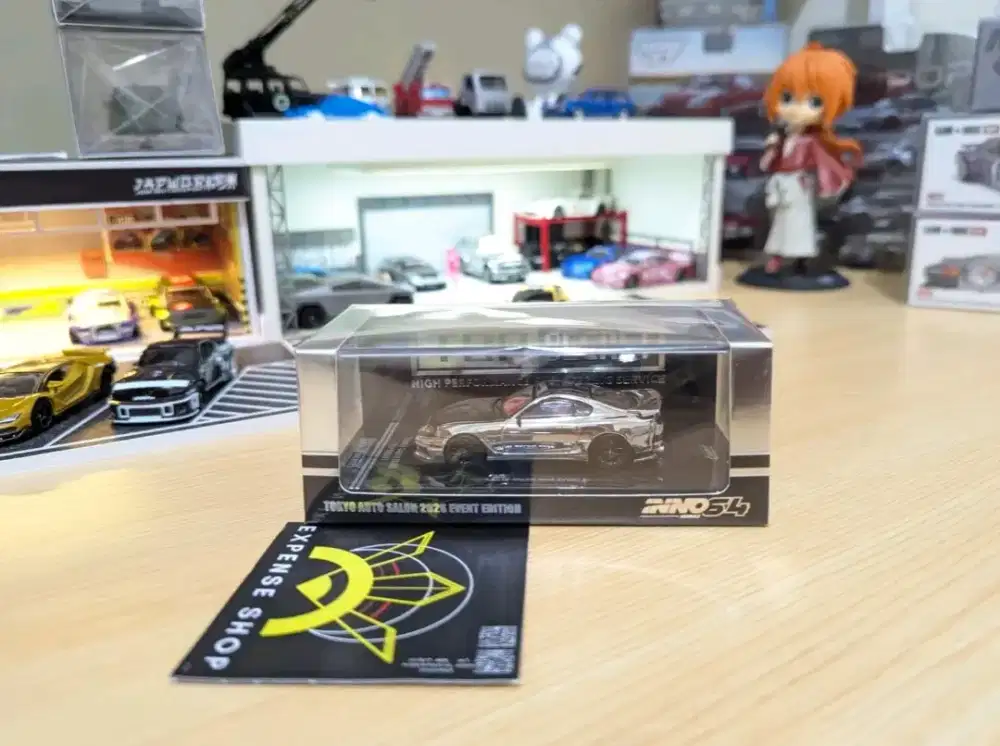 Inno64 Toyota Supra A80 Top Secret Chrome Silver Event TAS 2026