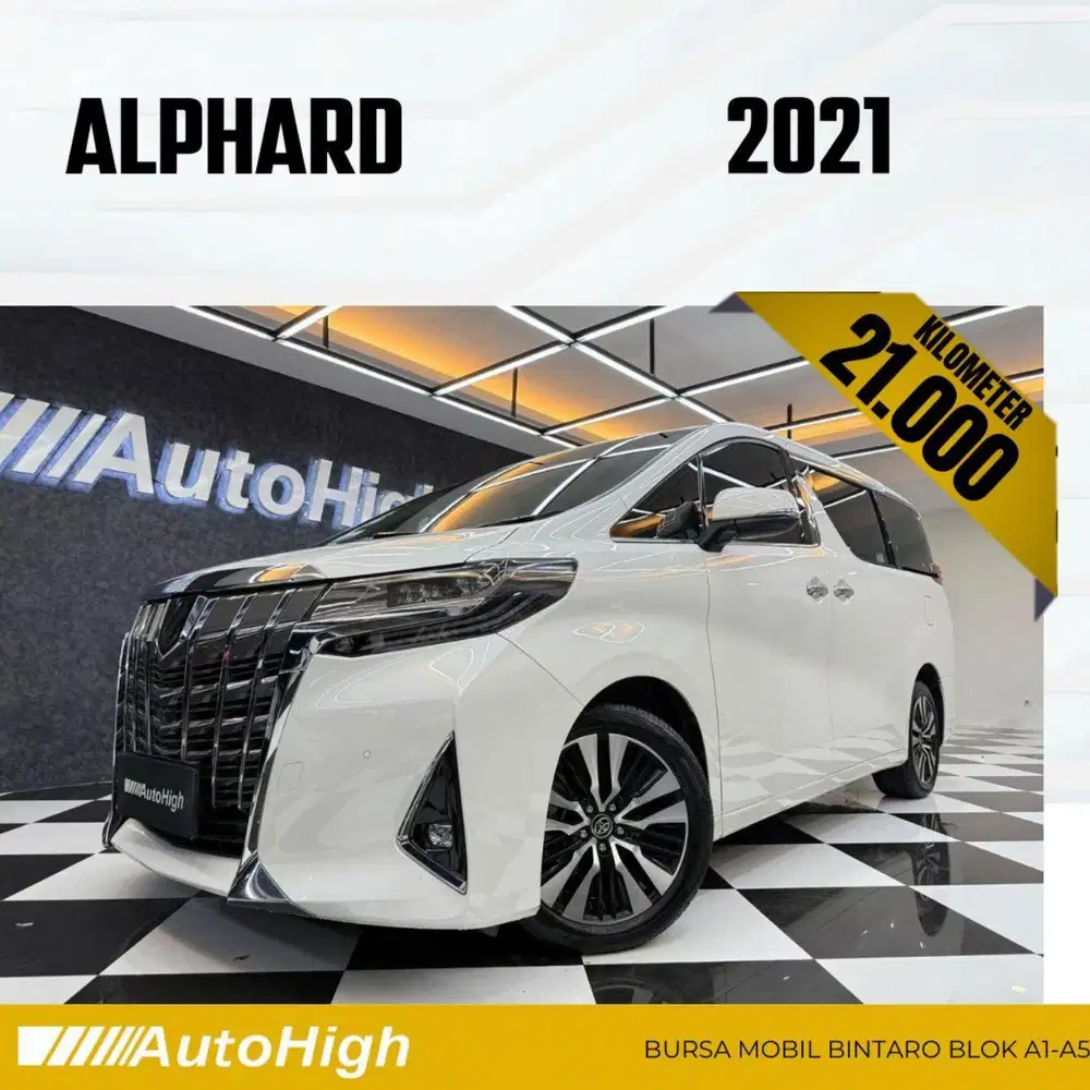 DP10% [Km21.000] Alphard G 2021 White Reg 2023 #AUTOHIGH
