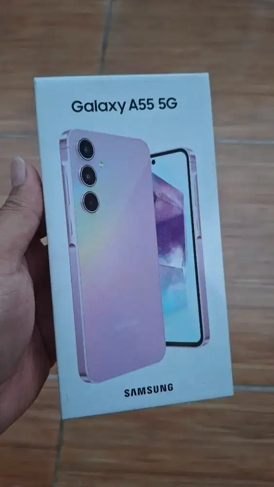 Samsung A55 Purple 8/256 kondisi fullset Harga 3,8 nego tipis