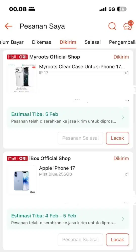 SALE IPHONE 17 256GB MIST BLUE (NEW)