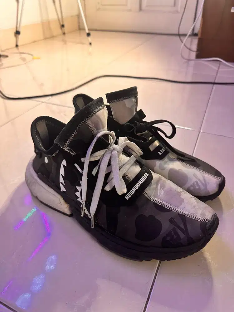 Adidas NMD Trail X Bape X Neighborhood Black Camo Original - Rare