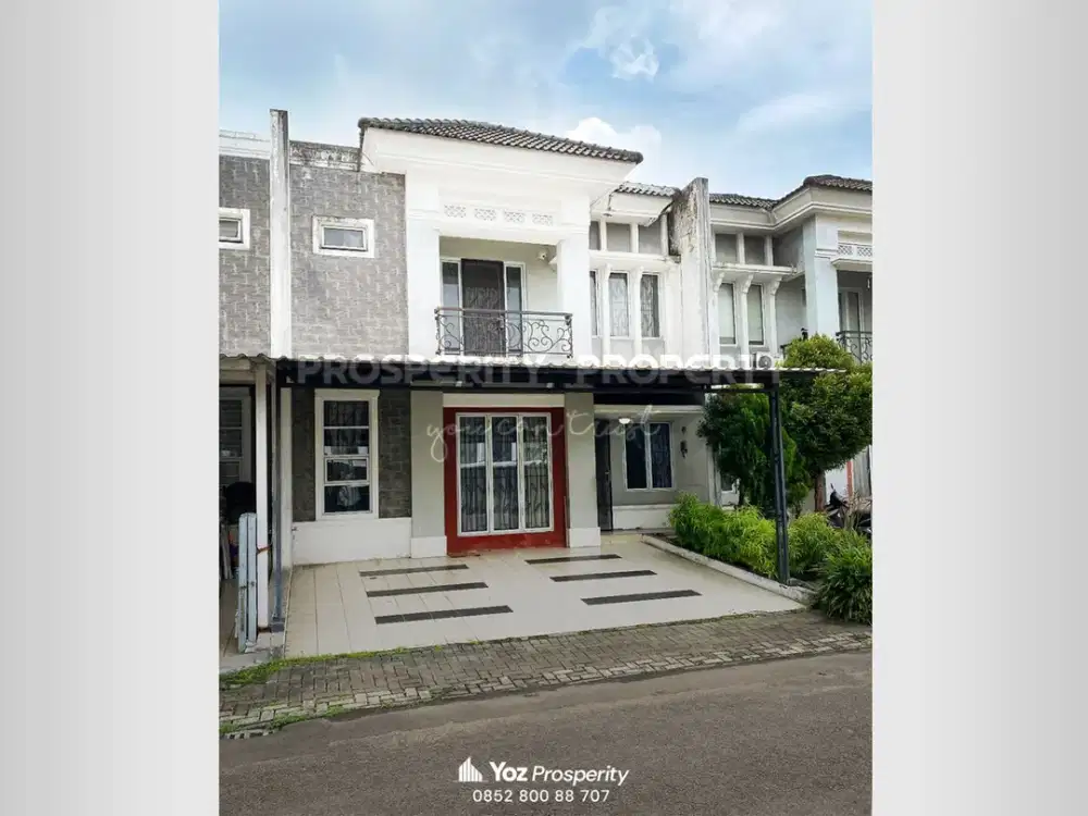 Rumah Murah Lebar 8 di Cluster Michelia Gading Serpong Hadap Taman Sudah SHM Bisa KPR