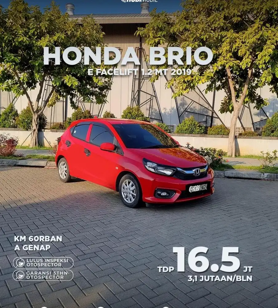 Honda Brio E Facelift 1.2 MT Thn 2019