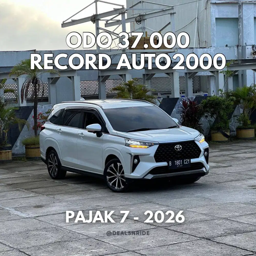 KM 37.000 ANTIKK !! PAJAK 7/2026 TOYOTA AVANZA VELOZ Q NON TSS 2022
