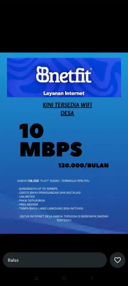 Wifi bnetfit bogor