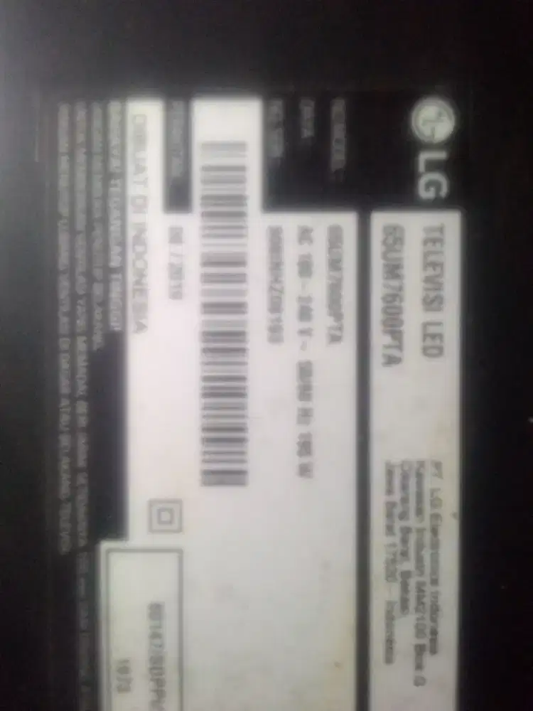 dijual TV LG ANDROID 65 inci