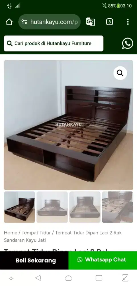 dipan mulus kayu UK 200*160