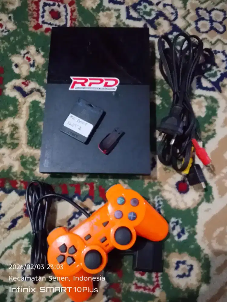 Ps2 slim MC boot flashdisk 16GB isi 10 game