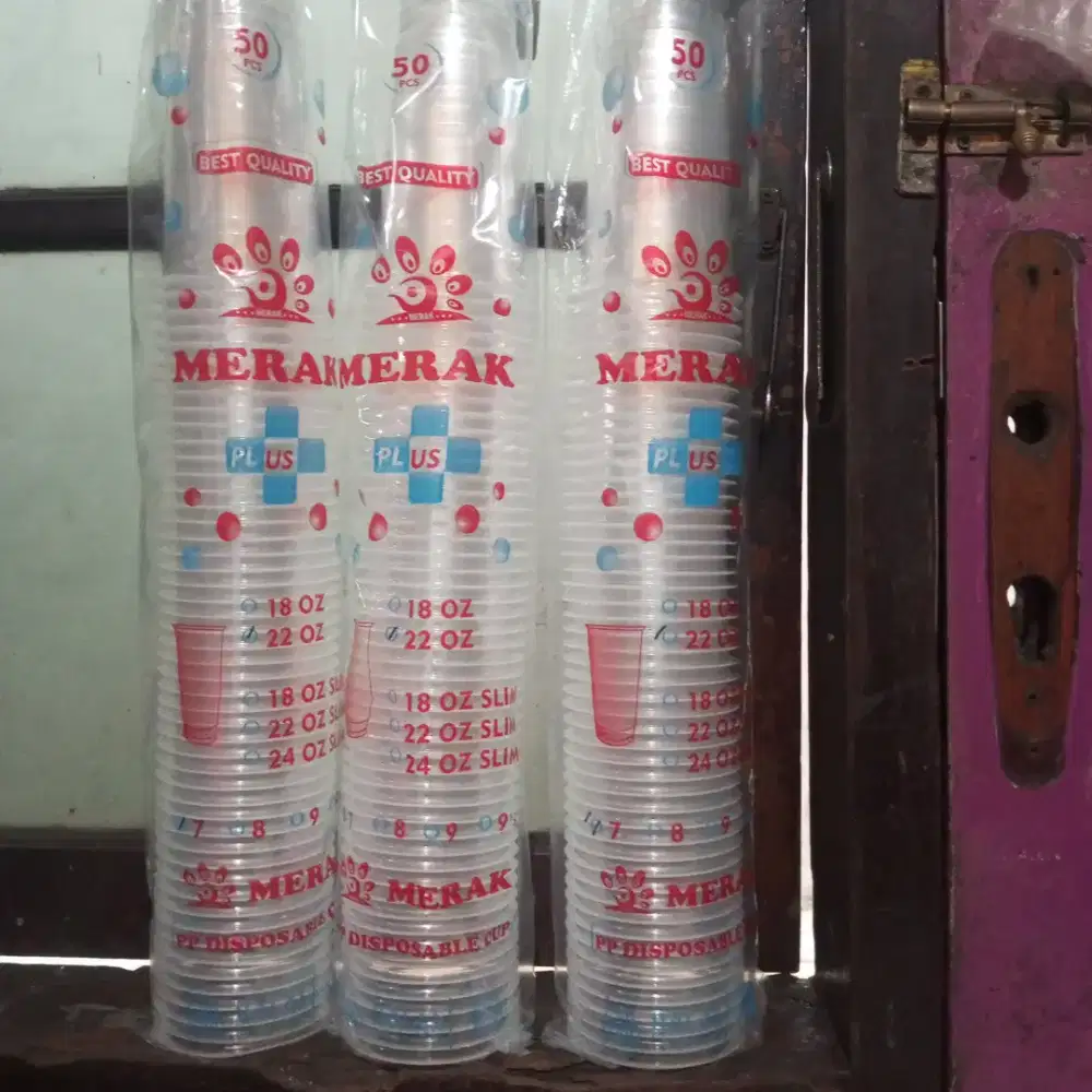 Gelas Plastik besar ukuran 22onz