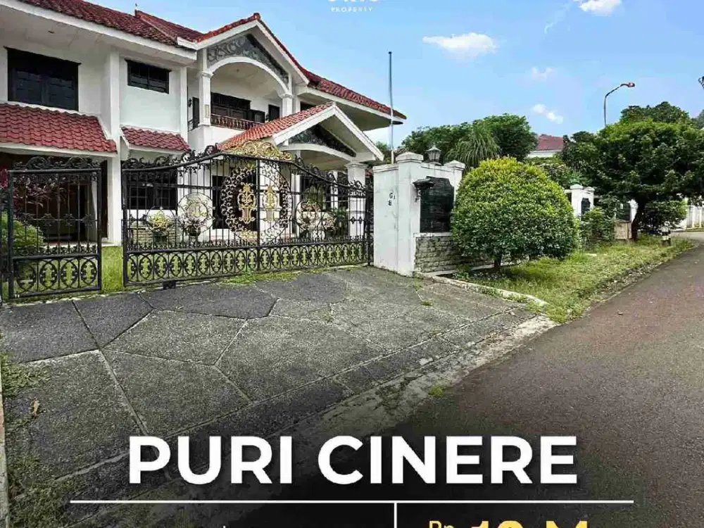 Rumah  Siap  Huni Hoek  Dalam Komplek di Puri Cinere  Depok