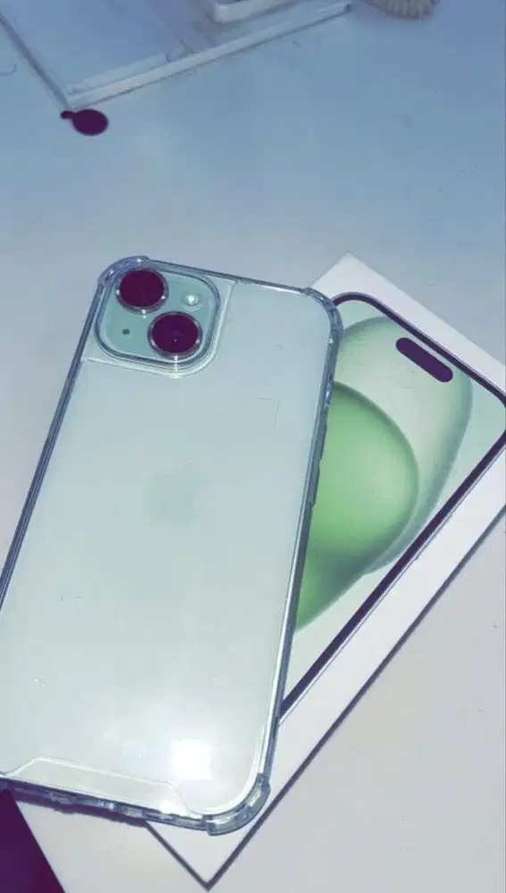 Iphone 15 plus hijau ex ibox ori full set