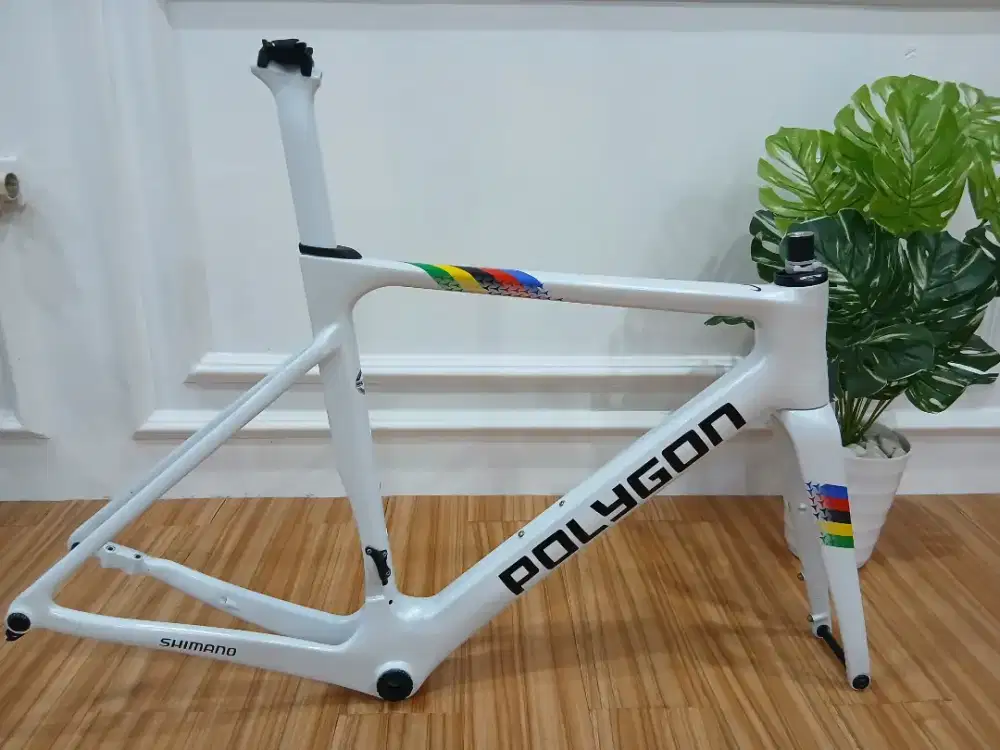FRAMESET POLYGON HELIOS A8X REPAINT PREMIUM UCI WORLD CHAMPIONS