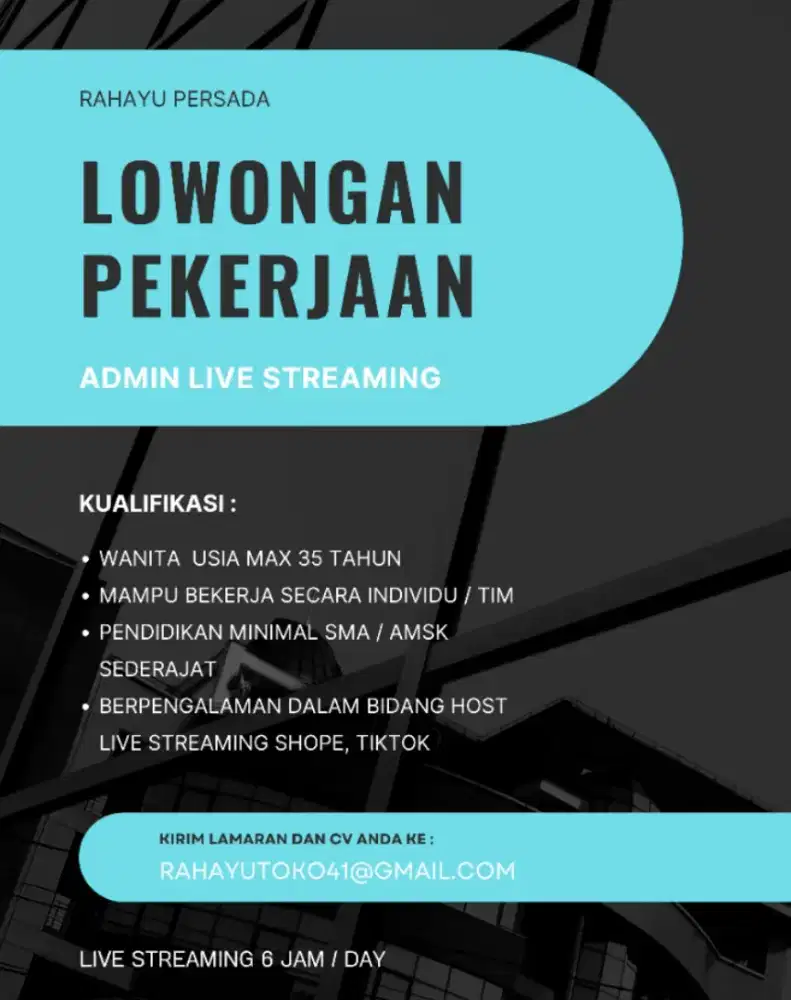 Admin host live streaming