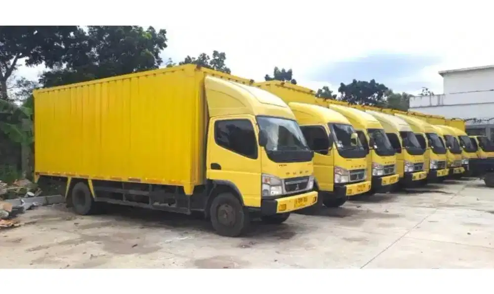 MULUS+banBARU Mitsubishi Colt diesel canter FE 74 L box besi 2023 bok