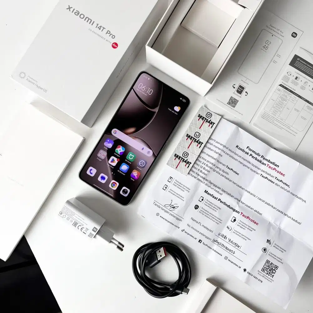 Xiaomi 14T Pro 12gb 512gb Garansi Feb 2027 Titan Gray Mulus Like New