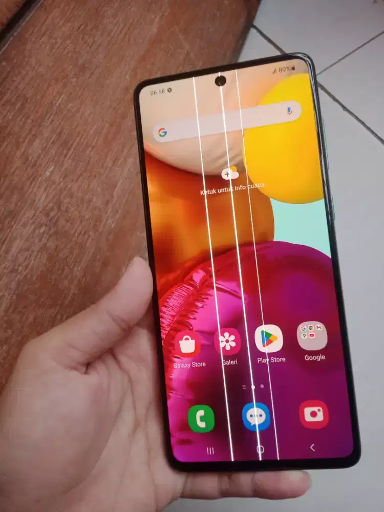Samsung a71 ram 8/128 minus layar garis ky di foto hp saja .