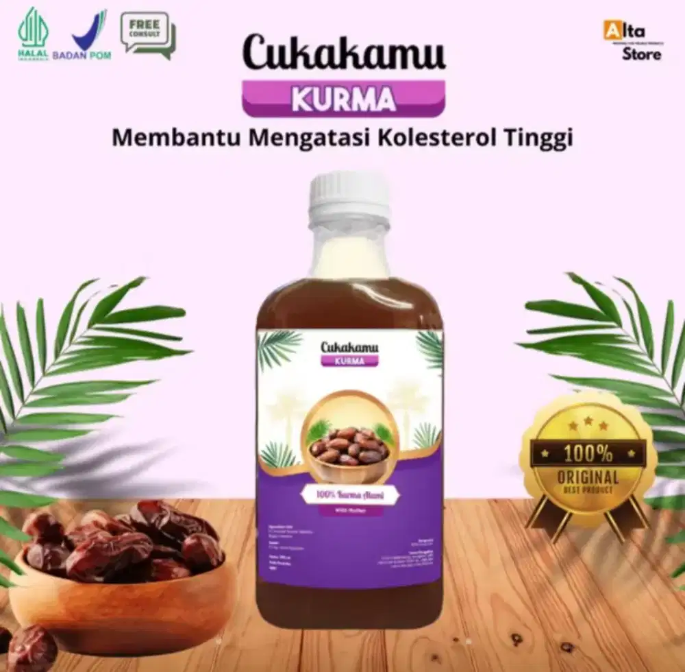 CUKAKAMU Cuka Alami Kurma 300ml