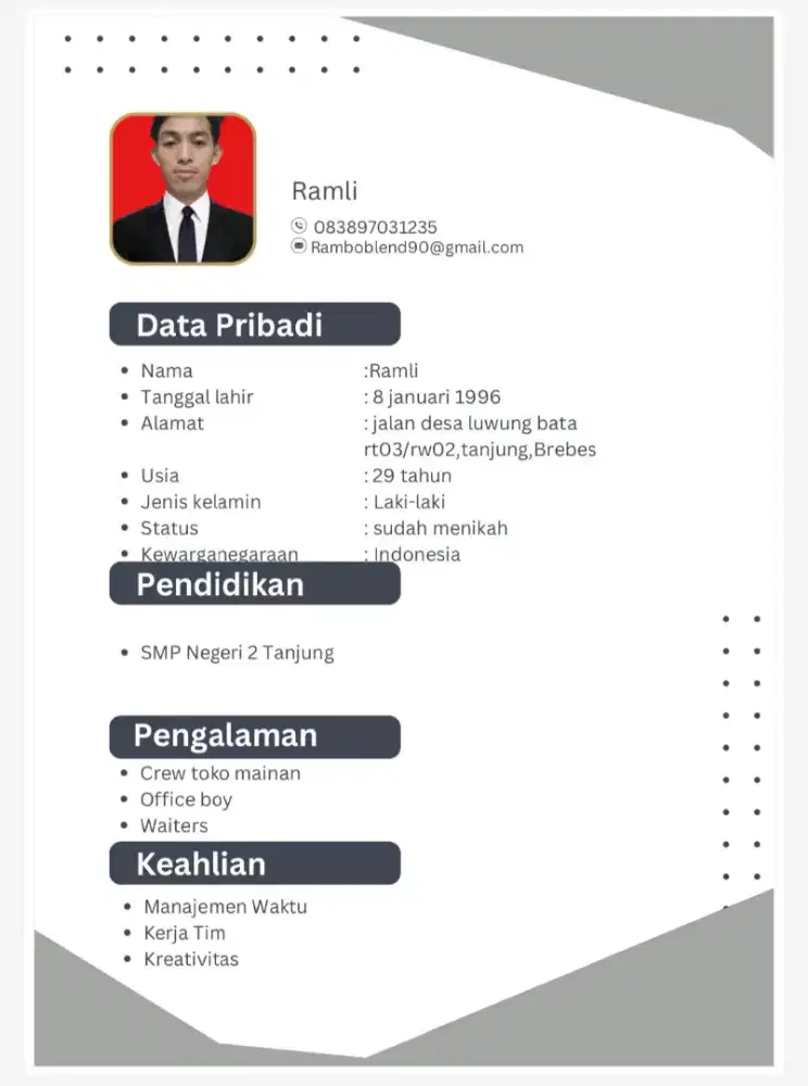Mencari pekerjaan sesuai apa ajh asal cocok dan yg ada mess
