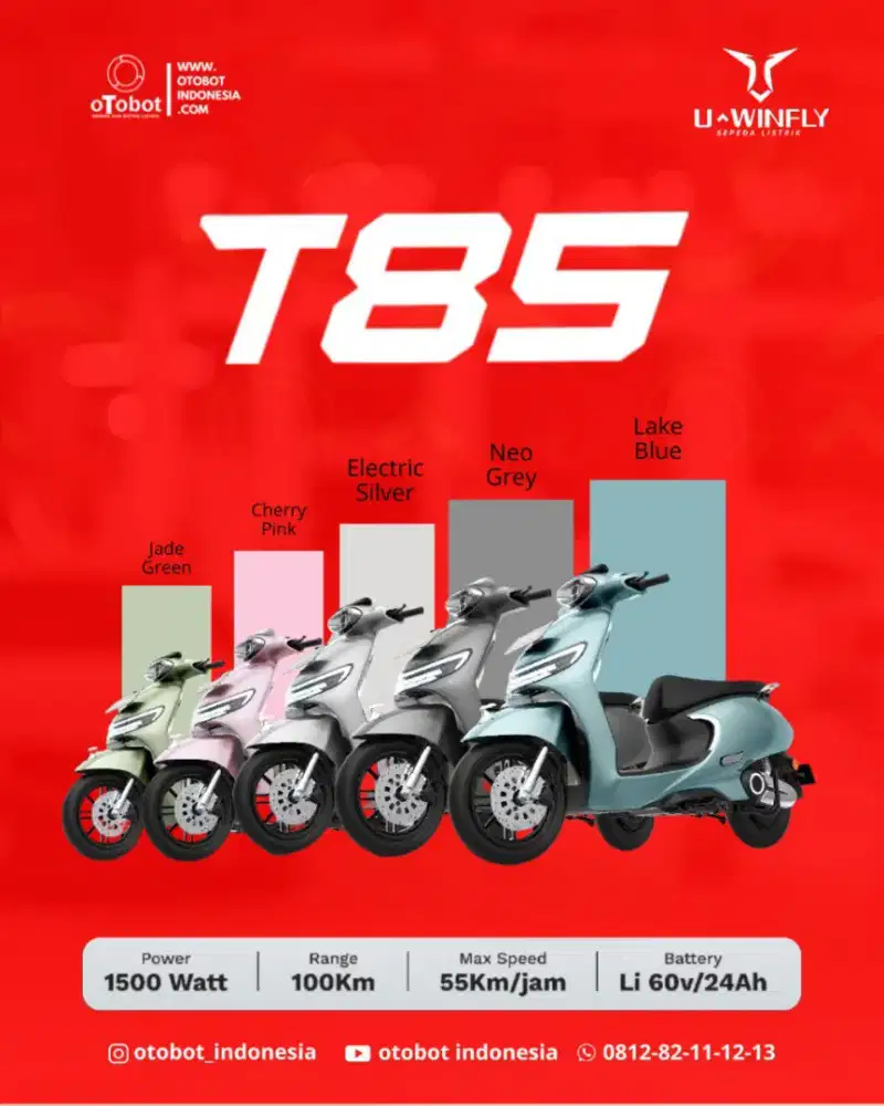 SEPEDA MOTOR LISTRIK T85 UWINFLY