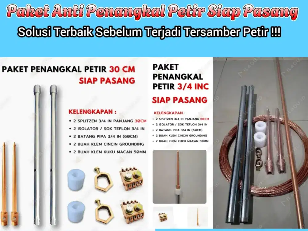 Instalasi Jasa Pasang Alat Anti Petir Penangkal Petir