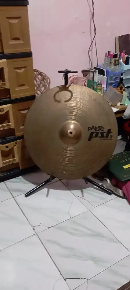 Simbal paiste pst 5, Ride 20in. Kondisi baik dan normal