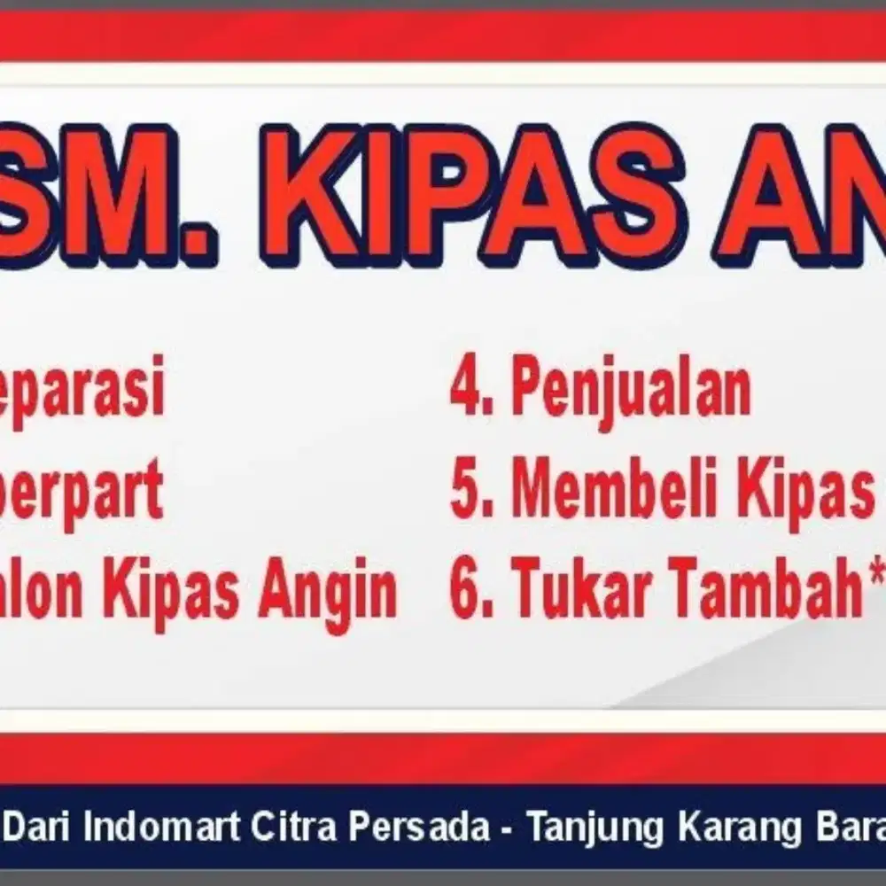 Menerima servis dan jual beli kipas angin seken rusak / mati