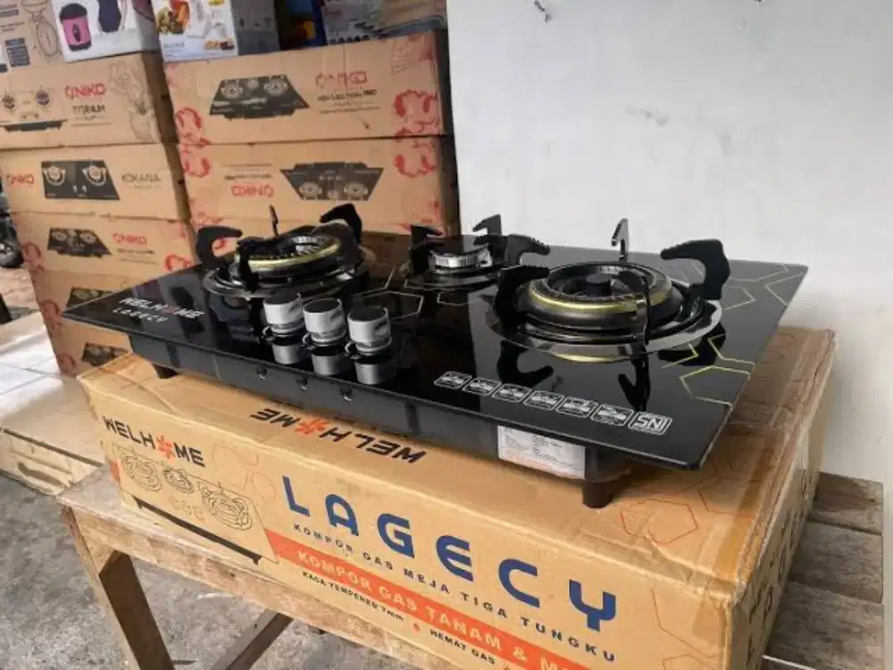 KOMPOR TANAM MEJA WELHOME LEGACY 3 TUNGKU