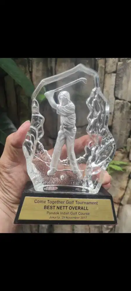 Piala golf kristal eropa pondok indah golf club as ai juara best nett