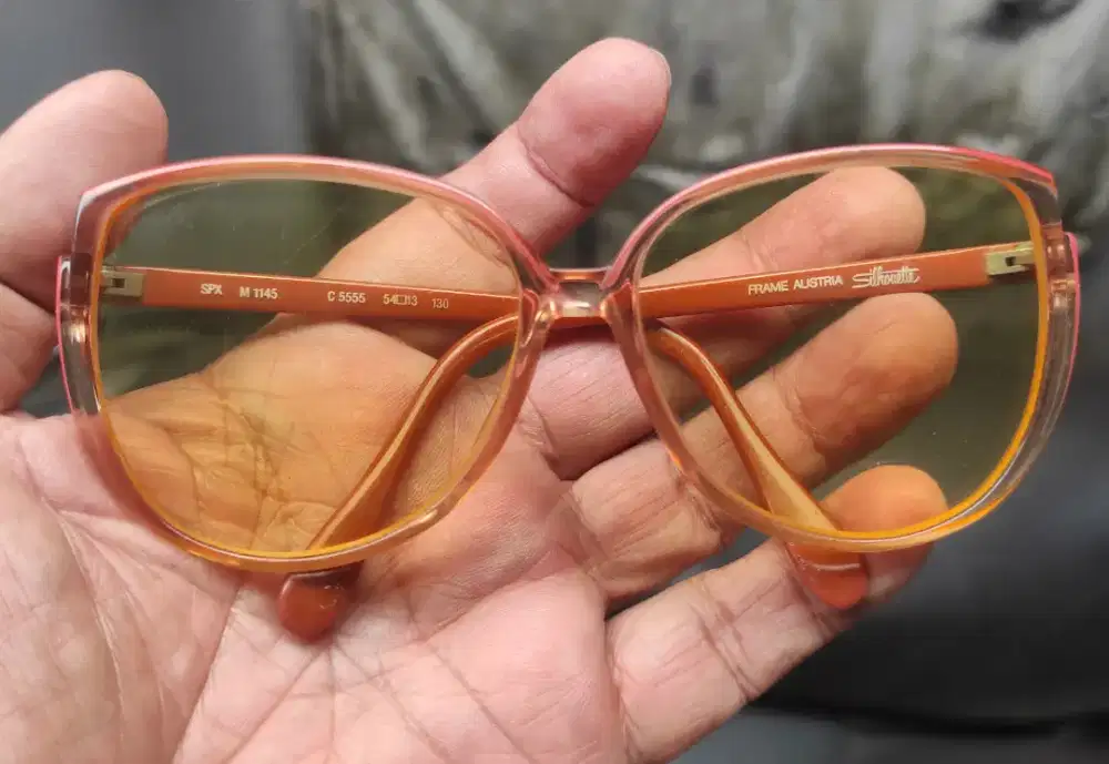 Antik vintage jadul kacamata baca merk silhoutte Made in Austria Eropa