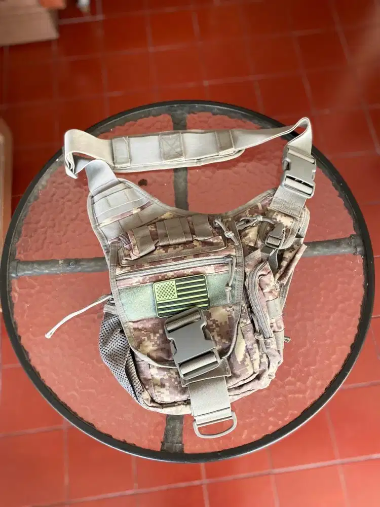 Tas Tactical Sling Bag Army Camo