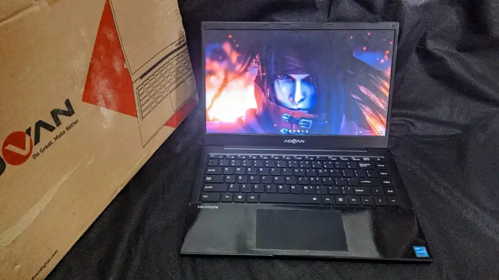 Laptop Advan Soulmate 1405 full set mulus
