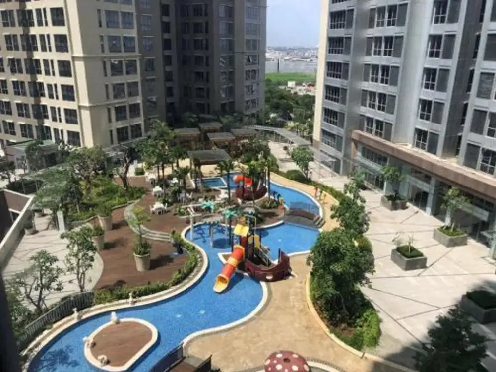 Apt The Mansion Kemayoran 2 br lt sedang Semi Furnished jarang ada