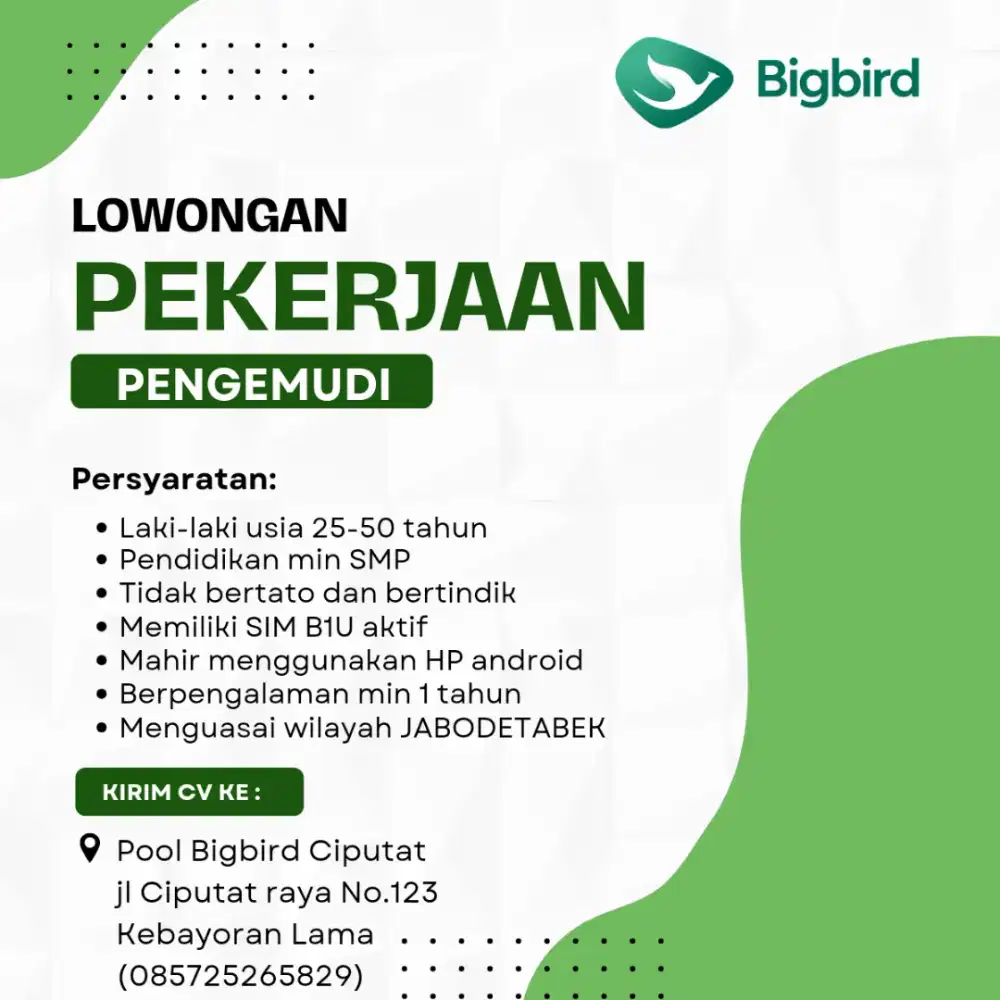 LOKER SOPIR WISATA SHUTLE