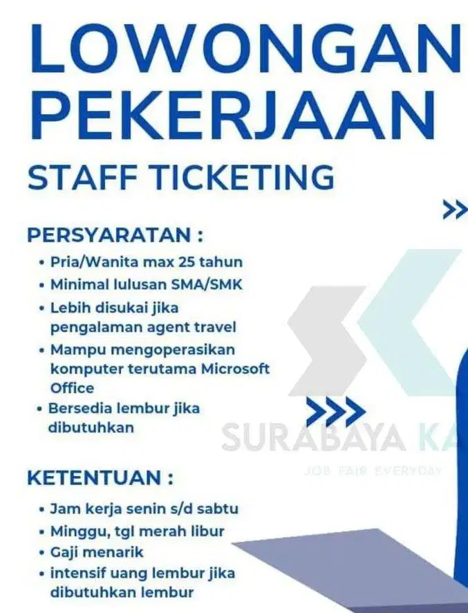 lowongan pekerjaan Tours and Travel