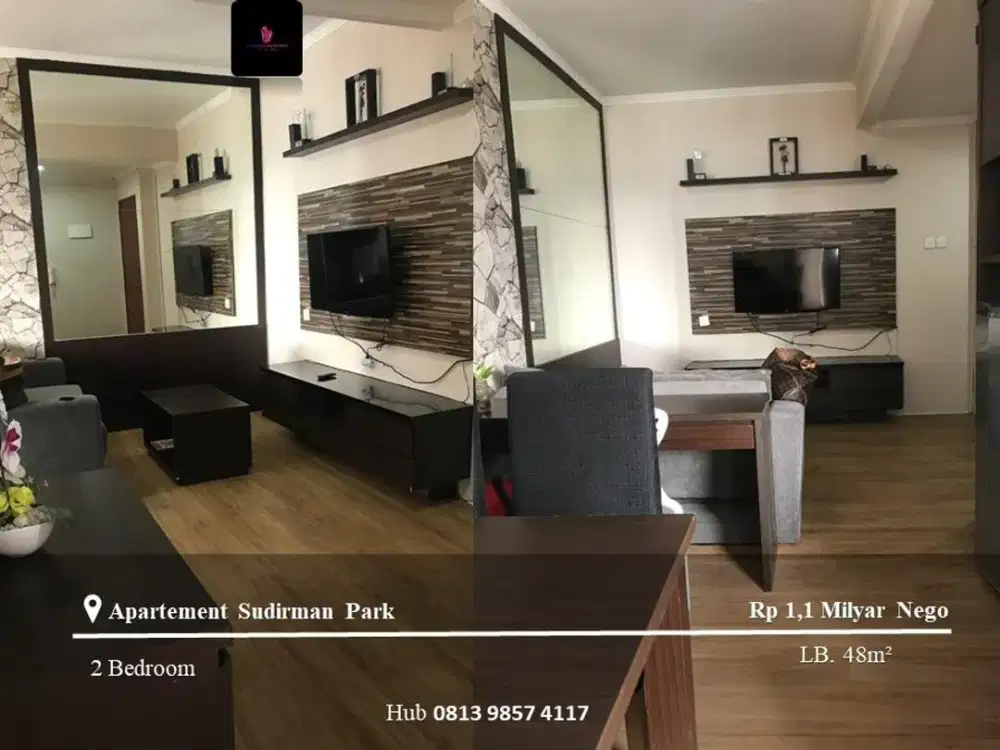 Dijual Apartement Sudirman Park Mid Floor 1BR Full Furnished