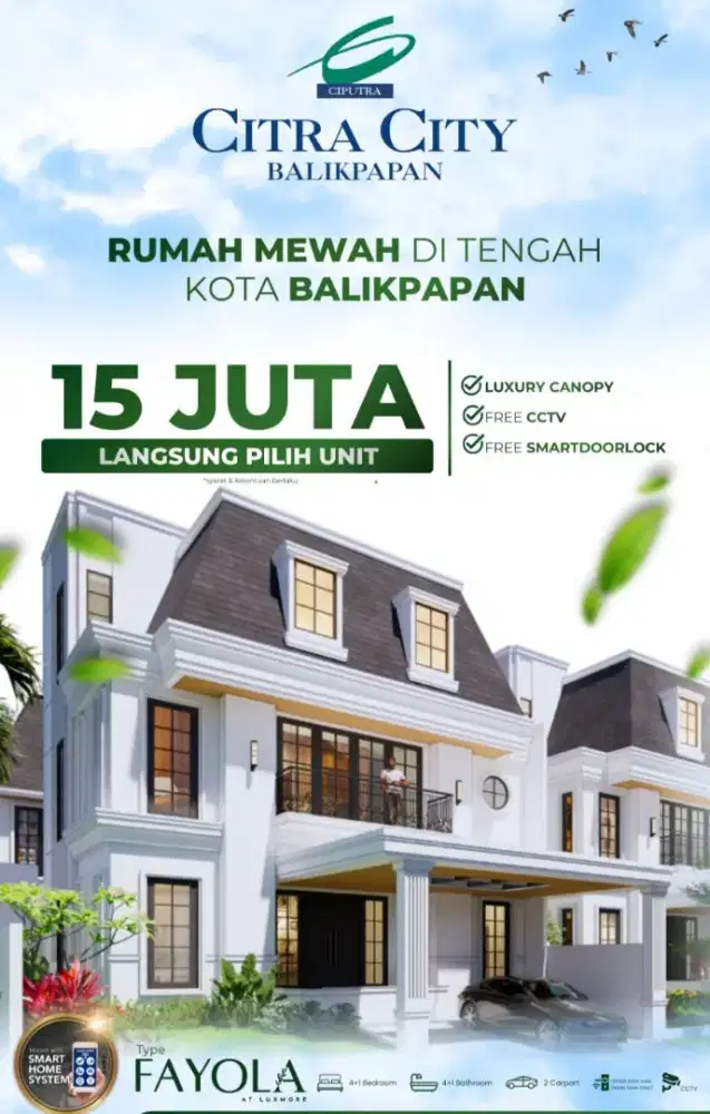 Rumah Mewah Tengah Kota Balikpapan