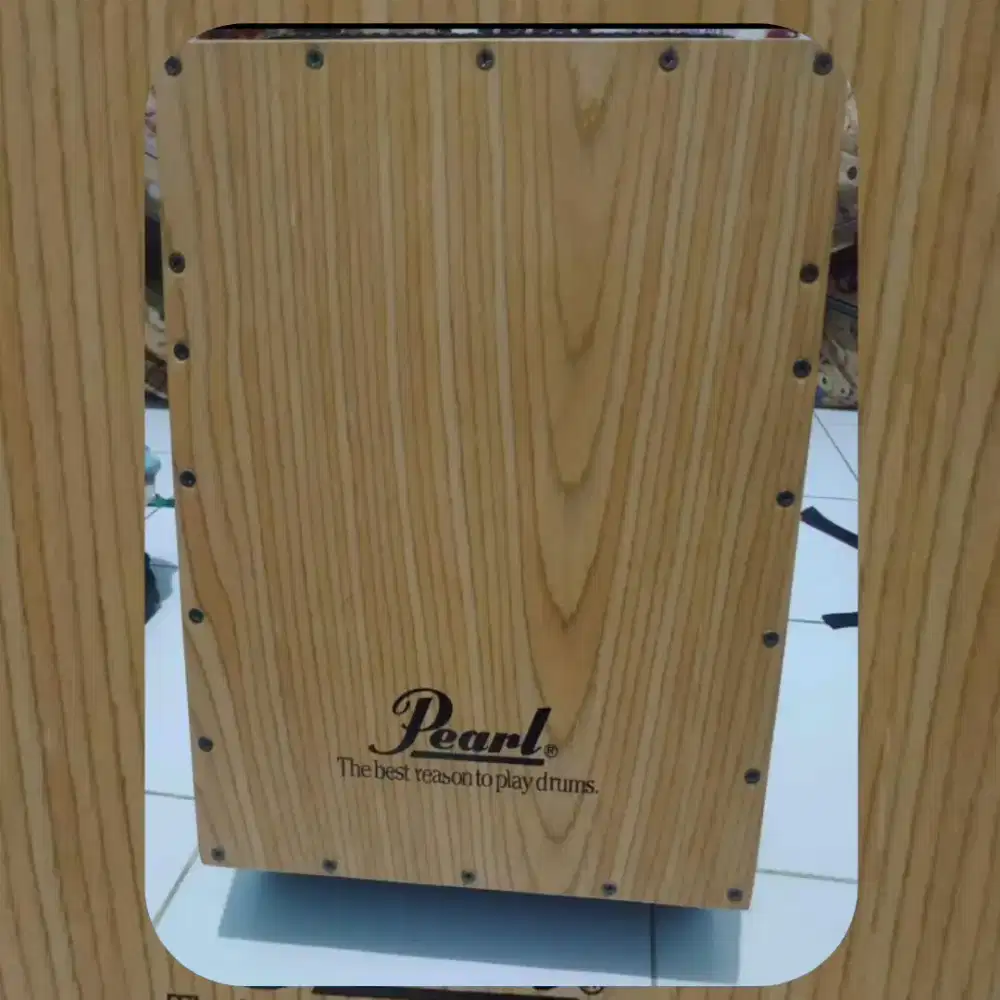 Cajon trapesium akustik elektrik high quality nego