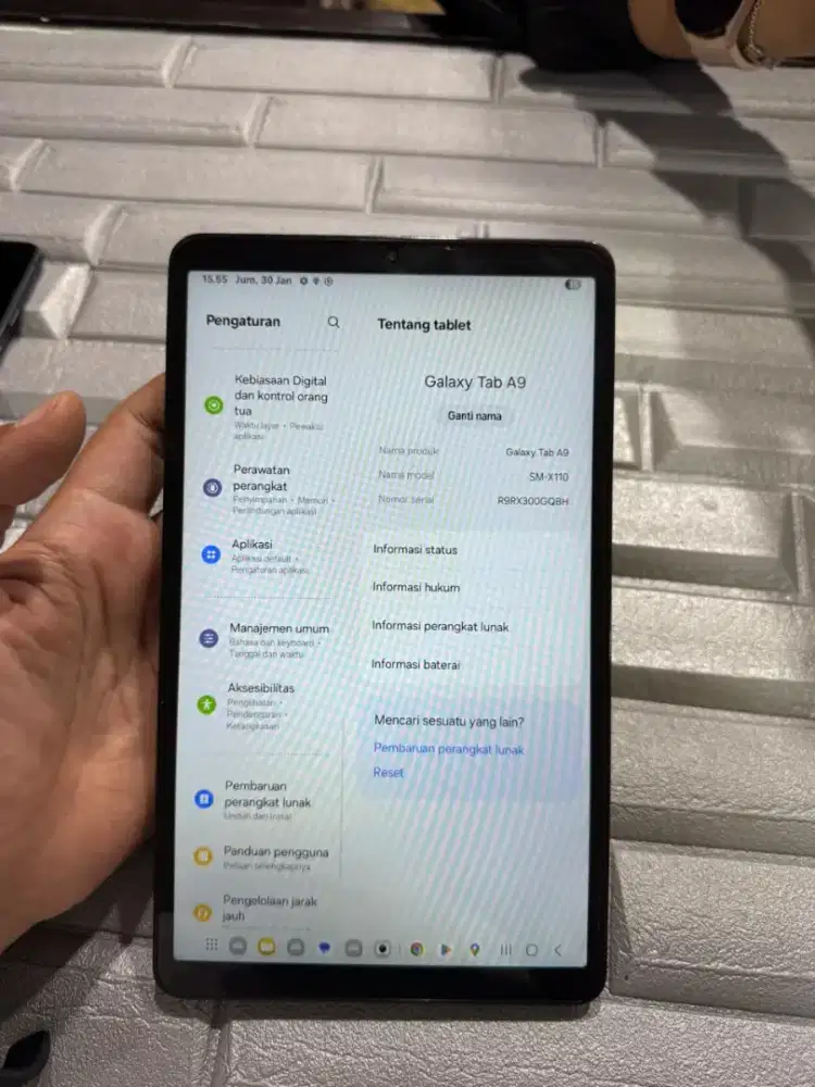 Samsung galaxy Tab A9 wifi 4/64gb resmi sein original
