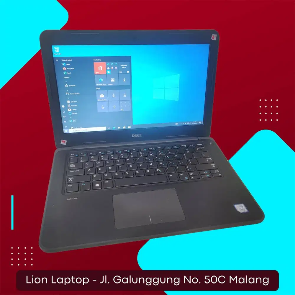 Core i5 Gen 7 Murah Mulus RAM 8GB SSD 256GB Dell Latitude 3380 [04|02]