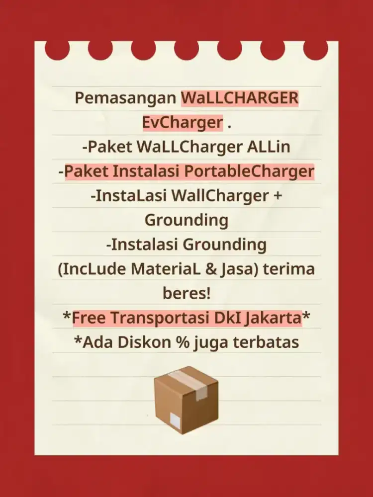 Pemasangan WallCharger EVcharger