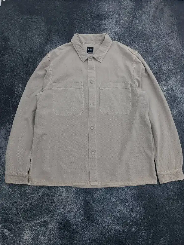 Zara Denim Overshirt Outerwear